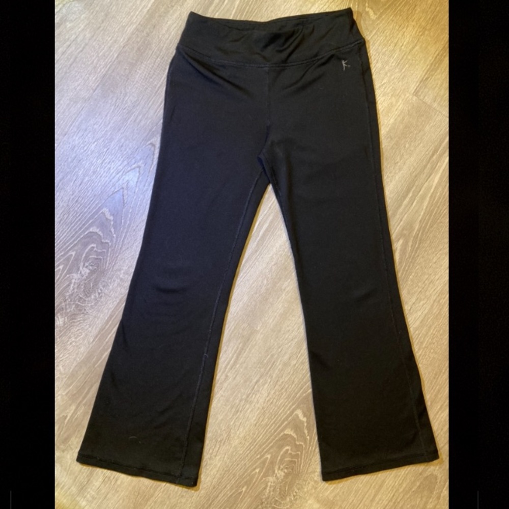 SOLD!!! Black Dri-More Child Flared Jazz Leggings- Child age 10